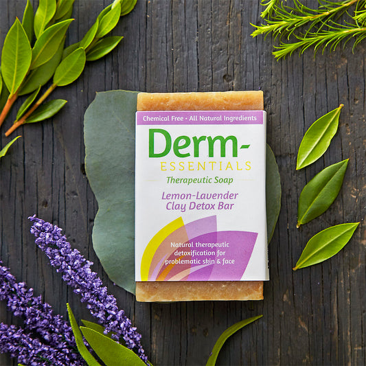 Derm-Essentials - Lemon Lavender Clay Detox Bar Soap